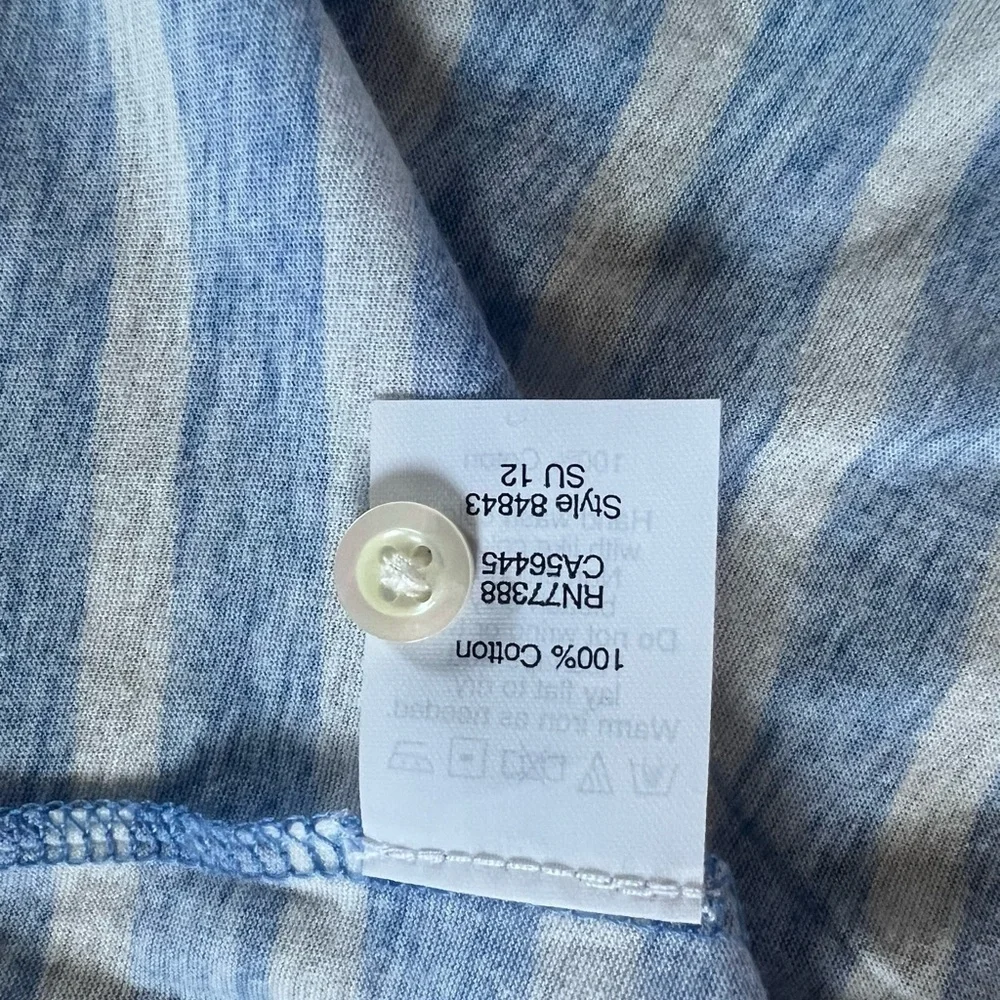 J. Crew cotton striped flowy summer top NWOT!